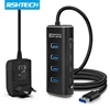 RSHTECH USB Hub Aluminum 4/7 Ports USB 3.1/3.2 Gen2 Hub 10Gbps USB Splitter with Individual on/Off Switches for Mackbook Laptop 1