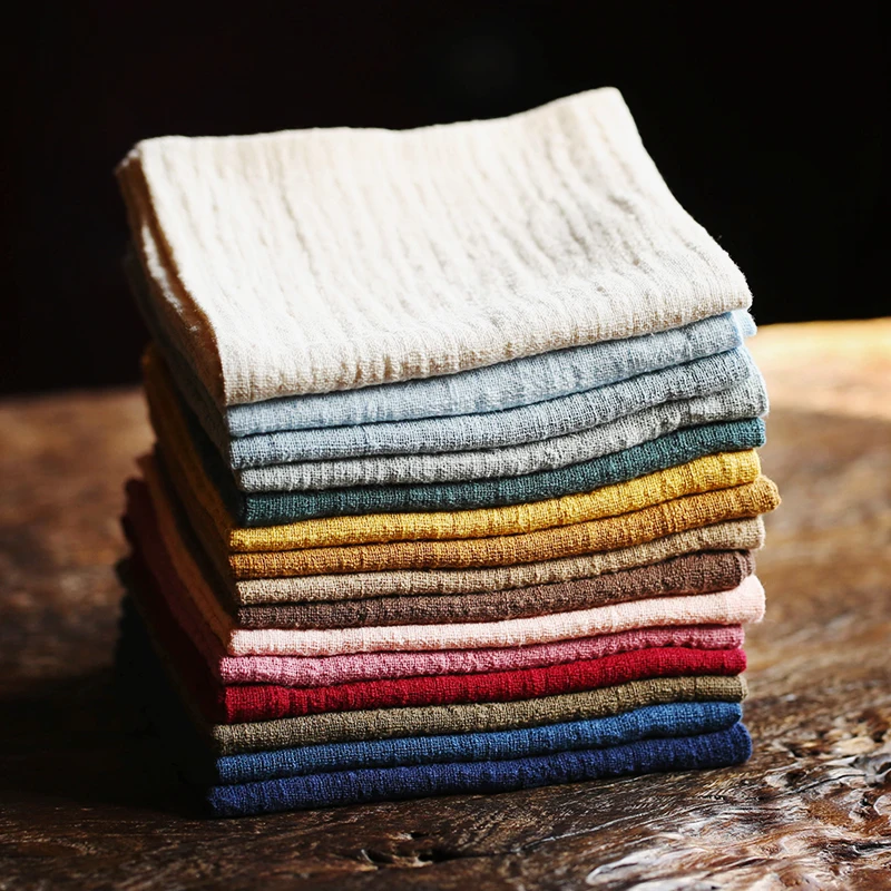 

10pcs Linen Cloth Napkins Table Wedding Decorations Handkerchief Towels Food Home Decor Runner Tablecloth Dining Room Mark Place
