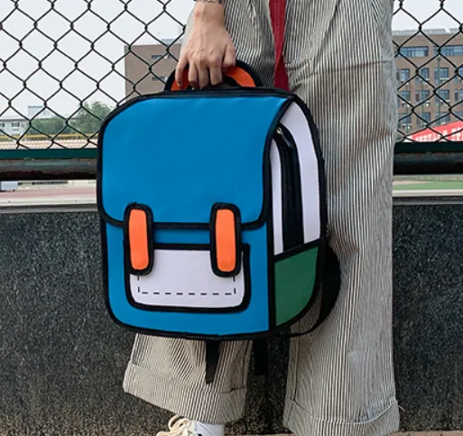 Mochila escolar de Anime 3D con nombre personalizado para niños, mochila bordada personalizada para estudiantes, mochilas de viaje de dibujos animados al aire libre para niños y niñas