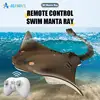 2.4G Remote Control Manta Ray Electric Toy Simulation Fish Remote Control Animal Boat Outdoor Pool Waterproof Toy Kid Party Gift 1