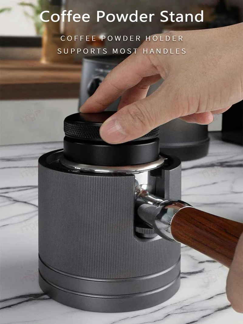 Itop-alumínio Liga de Café Portafilter Base Distribuidor Bracket Tamper Stand Appliance Tool Acessórios 58 mm Lrpb