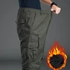 Thick Warm Stretch Military Cargo Pants Men Winter Double Layer Casual Cotton Baggy Army Overalls Multi Pocket Fleece Trousers 5
