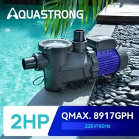 In/Above Ground Pool Pump, High Flow (with Timer, 2HP, 8917 GPH, 220V) 1
