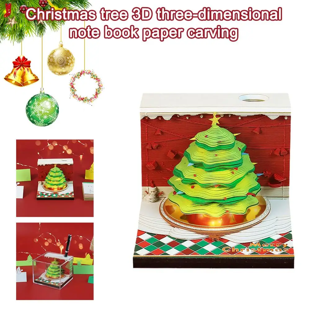 

Omoshiroi Block 3d Notepad Treehouse Calendar Birthday Block Offices Christmas Pad Memo Gift Notes Paper Notes Decor Y1z4