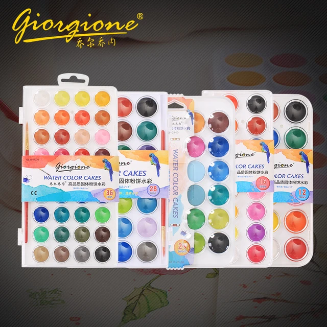 36 Colors Beginners Gouache Pigment Watercolor Paint Powder Set