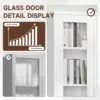 Display Cabinet with Glass Doors,67-inch Curio Cabinets with 4 Adjustable Shelves,Tempered Glass Cabinet Display Case for Home 6