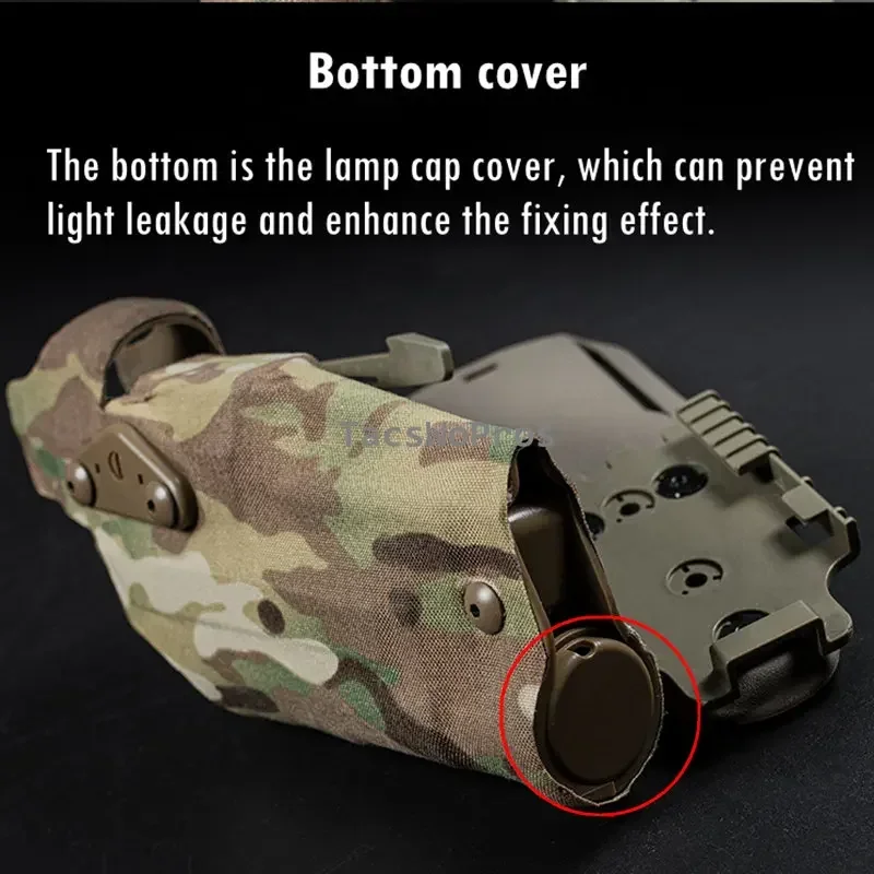 Tactical Pistol Holster G17 Gen4 G19 with X300 X300U Flashlight Quick Release Drop Leg Holsters Right Hand Airsoft Gun Carry 5