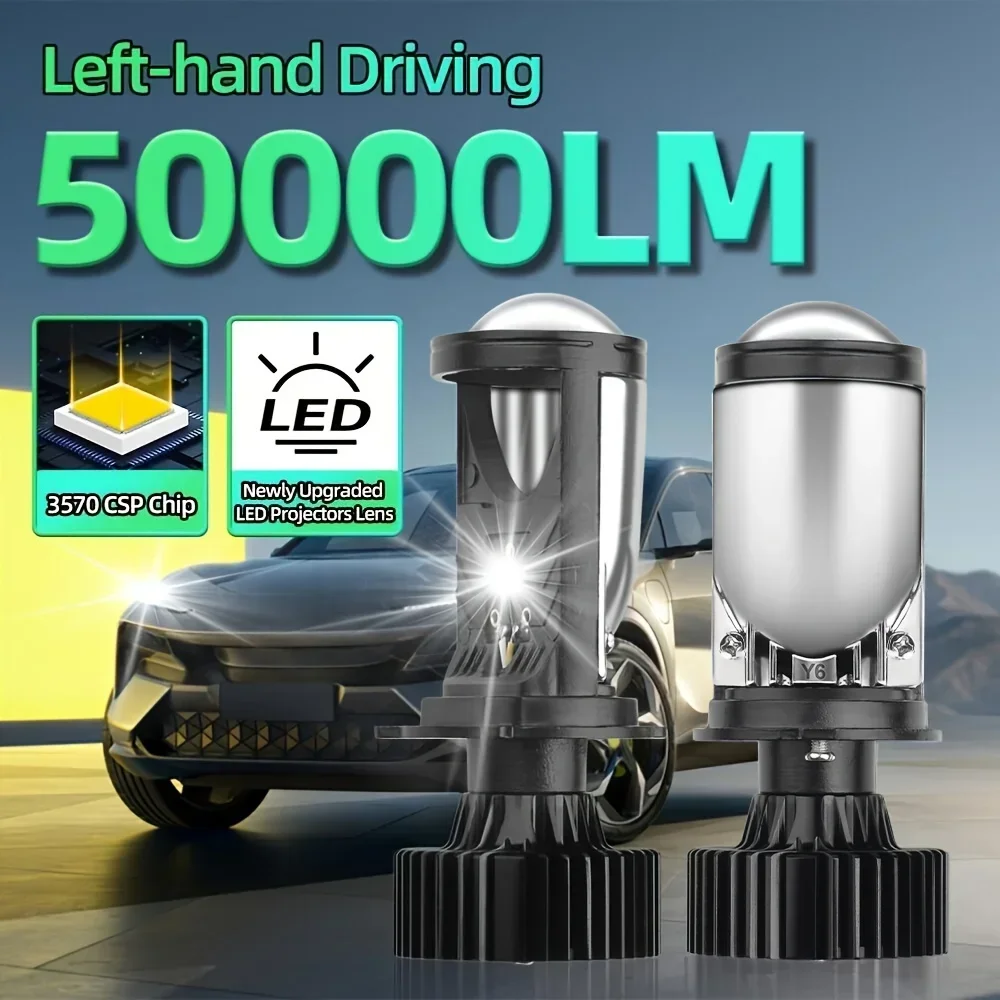 H4 LED Headlight Bulbs Kit High Low Beam 120W Car Light