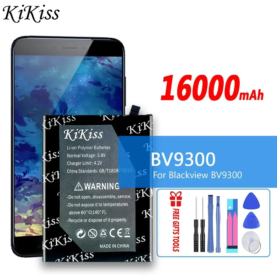

KiKiss Battery BV9300 (Li676590HT) 16000mAh For Blackview BV9300 Replacement Bateria