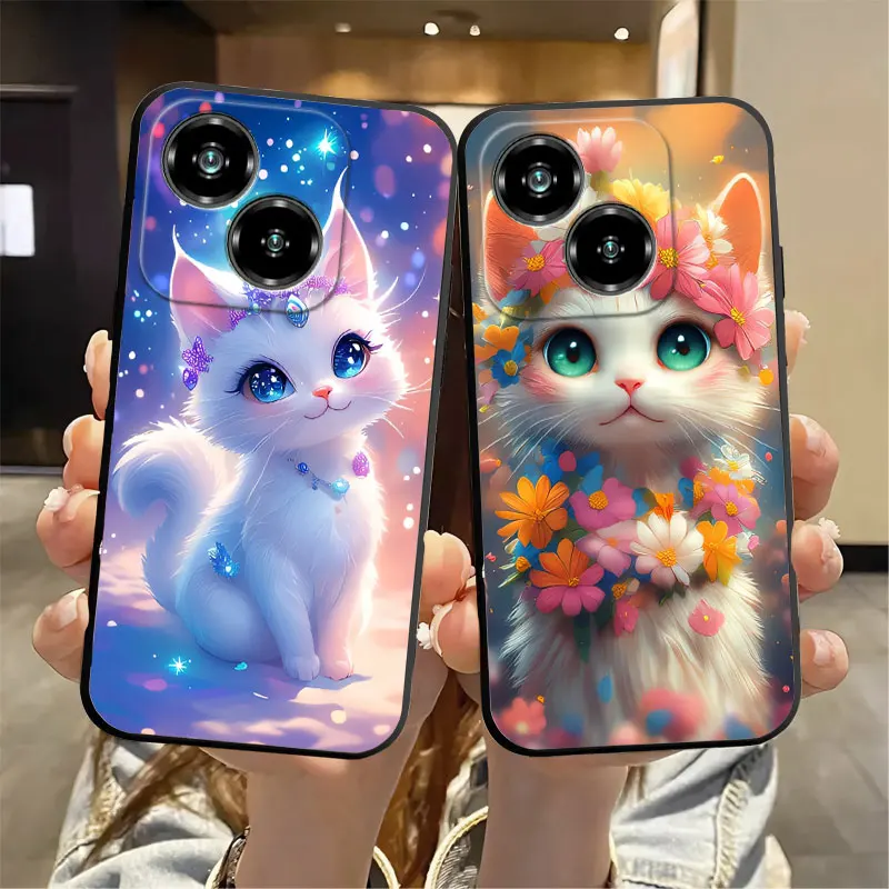 Fashion Soft Silicone Shockproof Butterfly Marble Black TPU Phone Case