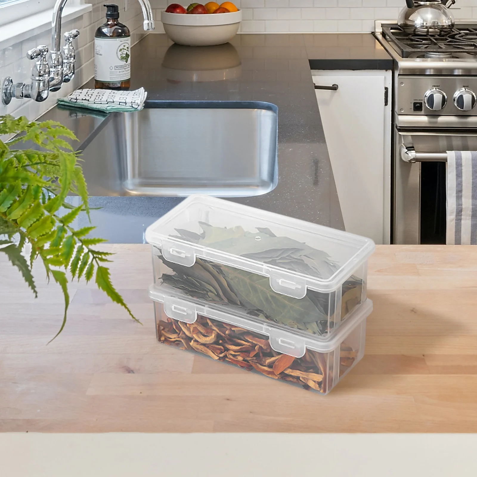 

Bread Toast Box Leakproof Bread Preservation Storage Container Crisper Convenient for Food (850ml)
