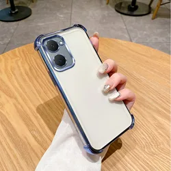 Enhanced Shockproof Plating Back Cover Case with Reinforced Corners - Vivo Y03T (4jfs blue)