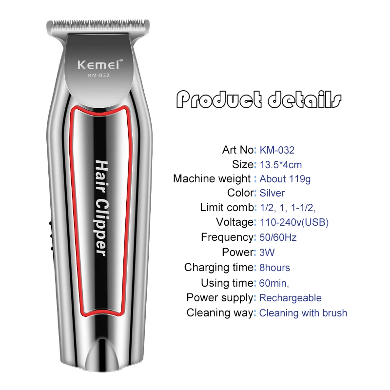 Electric Beard Trimmer For Men Clipper Hair Cutter hine Haircut Grooming Kit_voghion.com