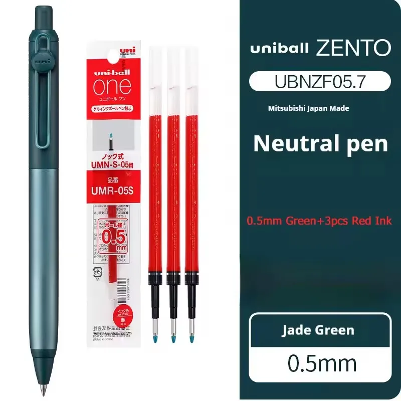New Uni uniball Zento Metal 0.38mm/0.5mm Signature Gel Pen Flow