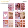 BELZGMEE 60 Colors 4 Pages Eye Shadow Palette Book Fashion Glitter Blusher Highlight Eyeshadow Professional Makeup for Eyes Face 6