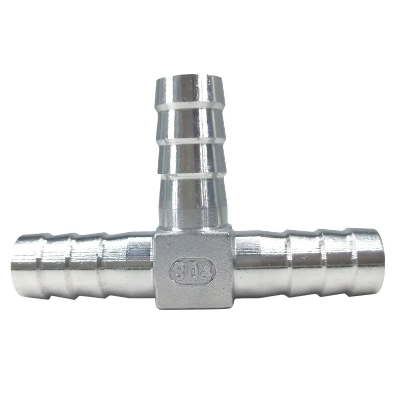 Hose Pipe Fitting 6mm-20mm Tee Y T L Type 304 Stainless Steel