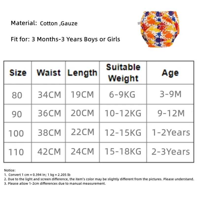 Baby Cotton Training Pants Panties Waterproof Cloth Diapers Reusable Toolder Nappies Diaper Baby Underwear waterproof diapers,baby training pants,cloth diapers