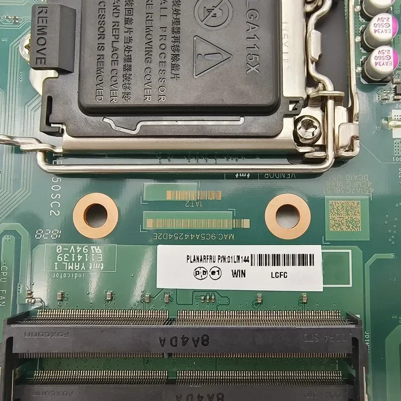 LA-E881P For Lenovo 520-24IKL 520-22IKL AIO Motherboard DCA10 01LM144 DDR4 Mainboard 5 LA-E881P For Lenovo 520-24IKL 520-22IKL AIO Motherboard DCA10 01LM144 DDR4 Mainboard - Image 3