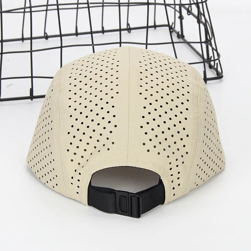 Custom Logo 60cm Quick Drying 5 Panels Snapback Caps For Men Women Adjustable Flat Brim Baseball Cap Breathable Outdoor Sun Hats 4
