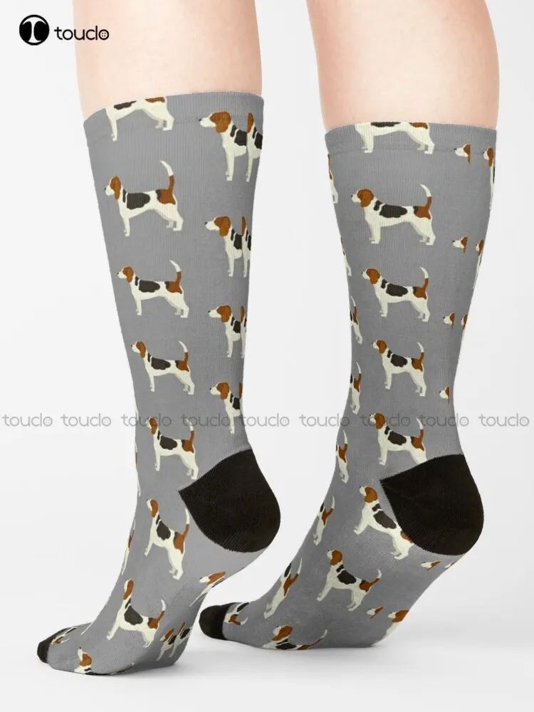 Beagle Dog Canine Socks Calzini Da Donna Cartoon Comodo Best Girls Sports Street Skateboard Socks 360 ° Stampa Digitale Harajuku