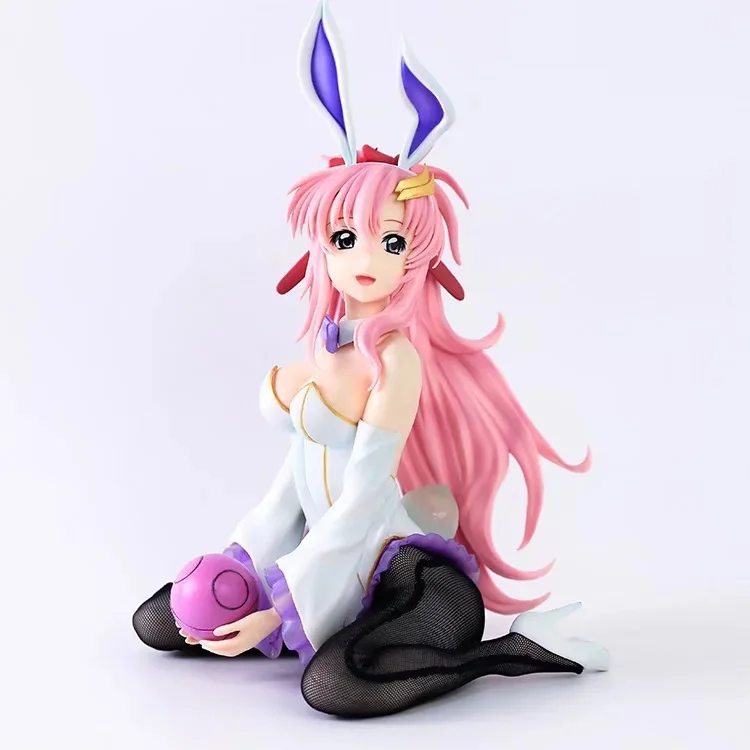 

30cm GUNDAM Lacus Clyne Action Figure Sexy Bunny Girl Black Stockings Ornaments Pvc Model Collection Desktop Display Gift Toys