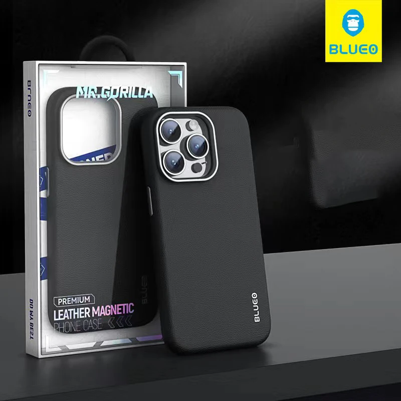 

Оригинальный Blueo 15 Pro Max чехол для телефона с полной защитой премиум-класса кожаный магнитный чехол для телефона на заказ для Iphone 15 Pro Cas