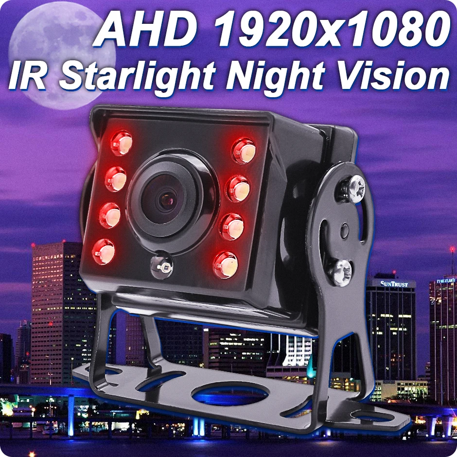 10" AHD 1080P Recording DVR IR Car Rear View Camera Truck Vehicle IPS Monitor Sunshade Support SD Card car rear view camera