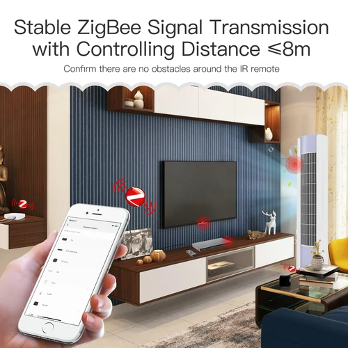 MOES-Tuya ZigBee 스마트 IR 원격 제어, 스마트 홈용 범용 적외선 리모컨, 알렉사 구글 홈으로 작동 4