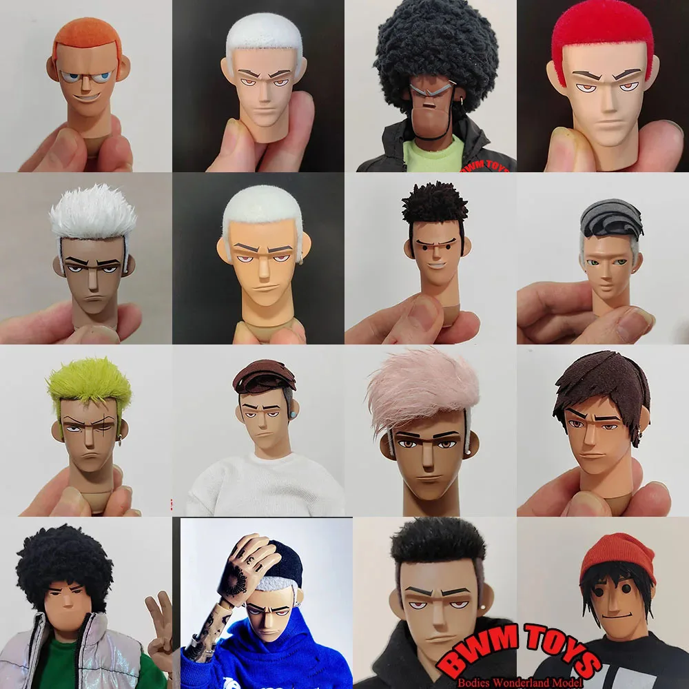 

Customed 1/6 Scale High Quality Fashion Personality Doll Head Scilpt Carved for 12 inch Ruinswork 13thblock 3atoys Action Figure