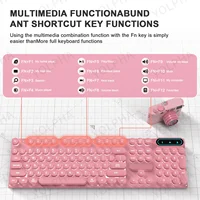 104Keys Wired Keyboard with RGB Backlit Breathing Light Gaming Wired Ergonomic Keyboard for Computer Laptop for PC Gamer Office 4