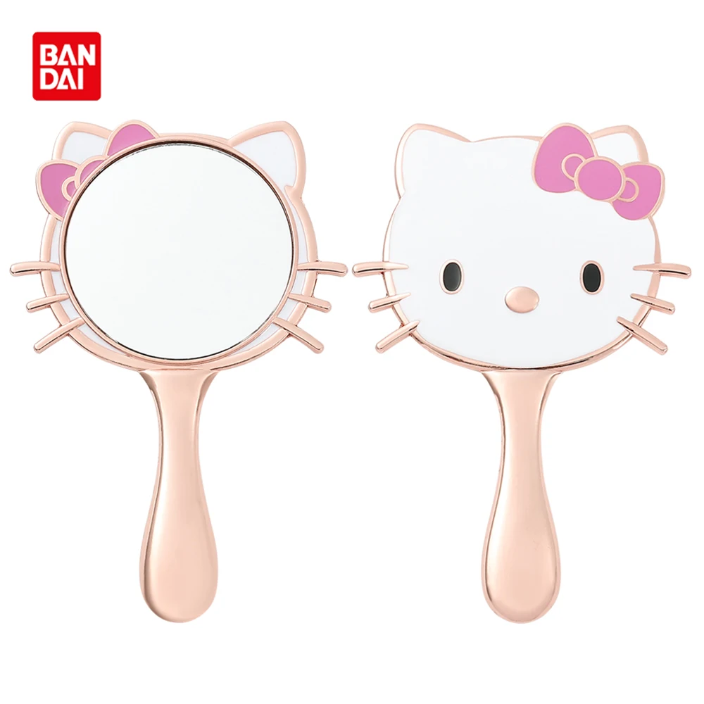 

Bandai Sanrio, зеркало для макияжа Hello Kitty, милый инструмент для макияжа с мультяшным котом, женское кавайное косметическое зеркало, поклонники кол...