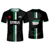 Syrian Flag Football Jerseys Men's Sports T-shirts Syrian National Emblem Pattern Printed Street Loose Tops Unisex Casual Tees 4