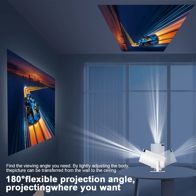 Magcubic-proyector portátil para cine al aire libre, 4K, Android 11, HY300, Dual Wifi6, 260ANSI, Allwinner H713, BT5.0, 1080P, 1280x720P - Imagen 4