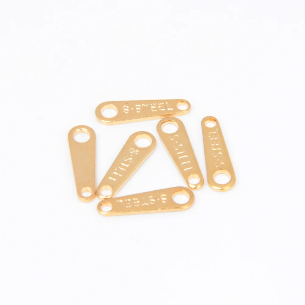 XHN 50 Stück Edelstahl Small End Tail Charm Anhänger Halskette Verlängerungskette Charms für DIY Schmuckherstellung Bastelzubehör – Detail 6
