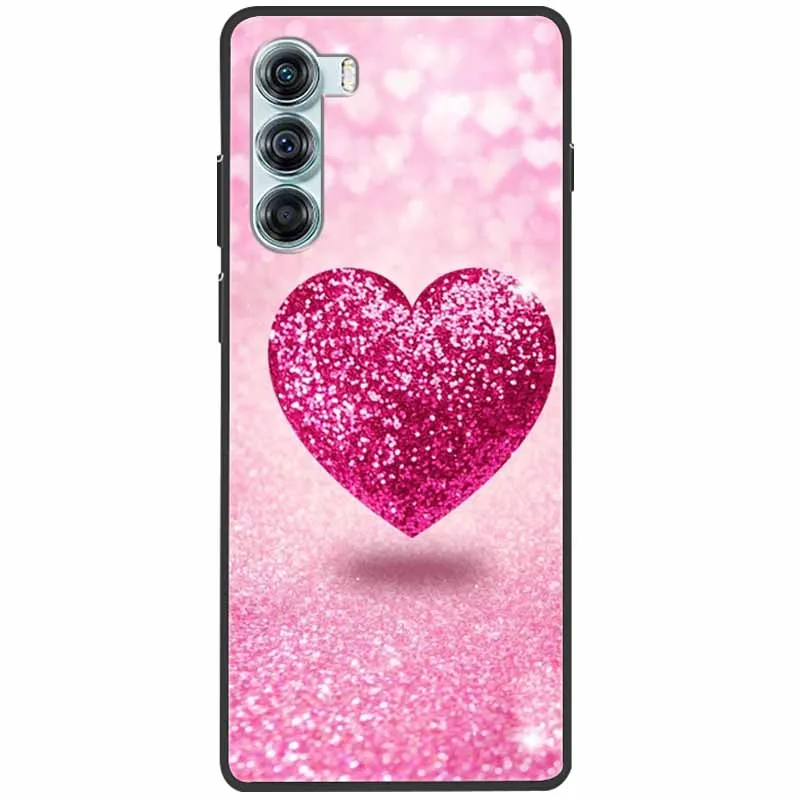 Sleek Black Silicone Protective Case with Soft Cover and Cute Design