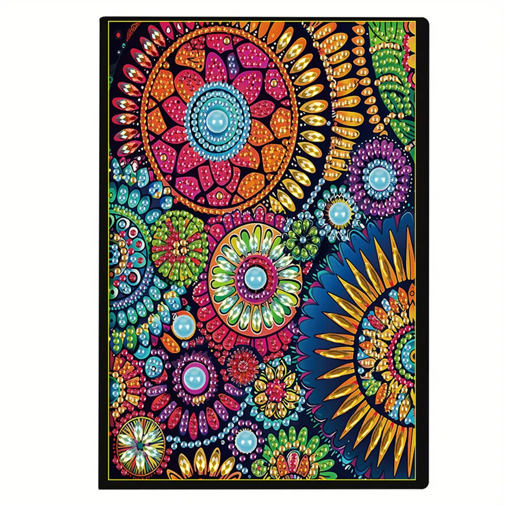Fulmoon 4-Pack Diamond Painting Notebook Kits - Butterfly Style DIY Art Journal, 5.8x8.3 Inch