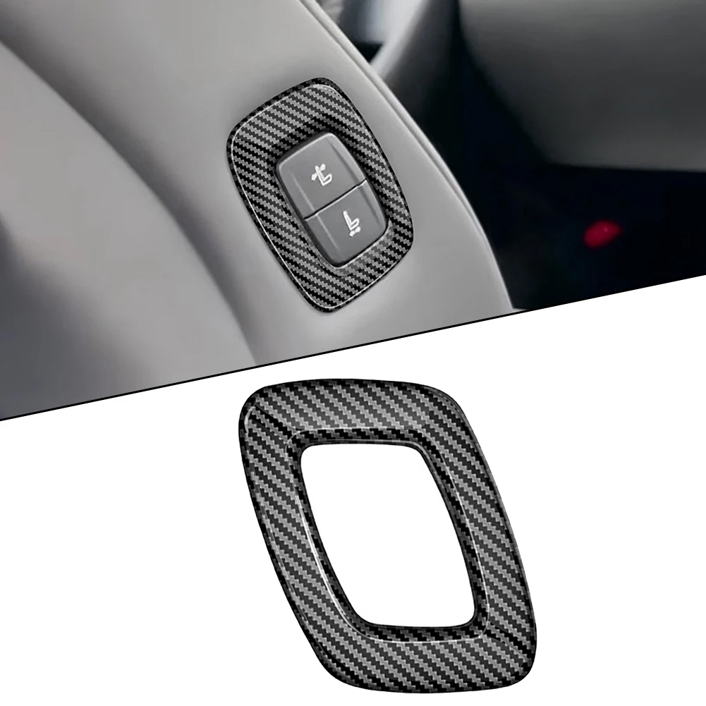 

Seat Memory Button Frame Cover Trim For Toyota ALPHARD 40 Series 2023 Carbon Fiber Black ABS Interior Accessories Car Styling