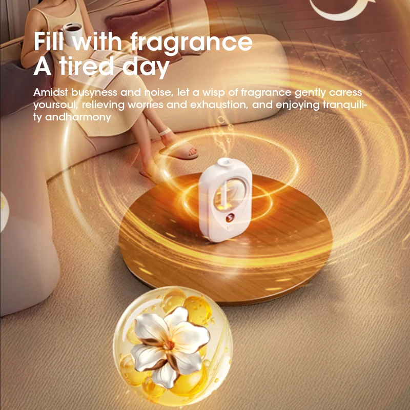 Smart Automatic Wall Mounted Essential Oil Diffuser Aromatherapy Humidifier Air Deodorizer for Bathroom