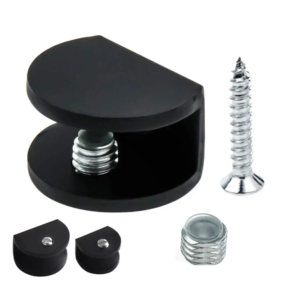 1 Piece Aluminum Alloy Semi-circular Glass Heated Bed Clip Clamp Glass Clip Fixed Support Bracket for Thick