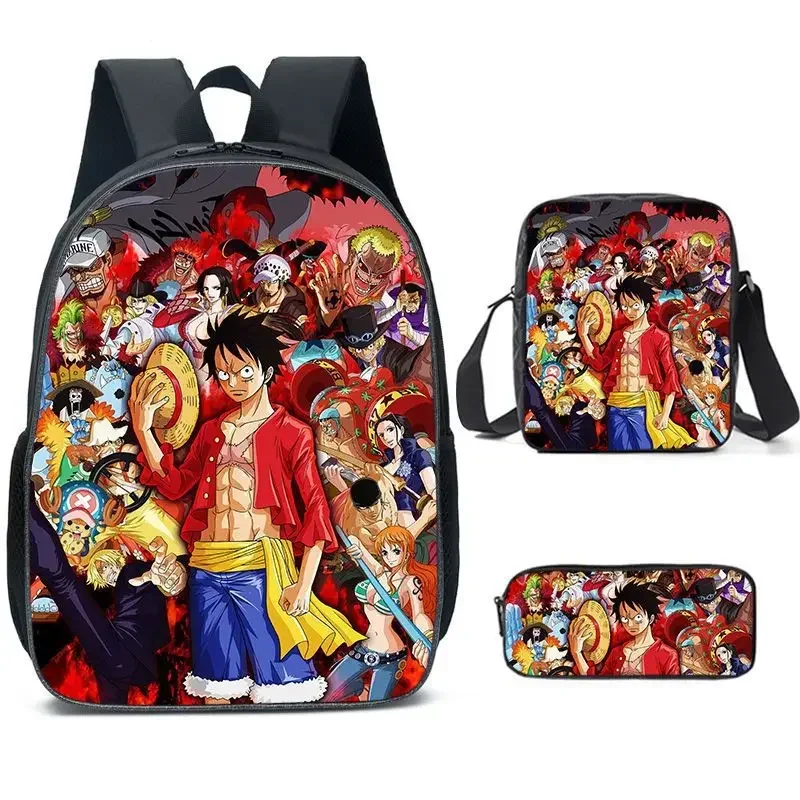 

Комплект из 3 предметов, новый слитный рюкзак с мультипликационным изображением героев мультфильмов для начальной и средней школы, школьный рюкзак, сумка на молнии через плечо, уличная сумка