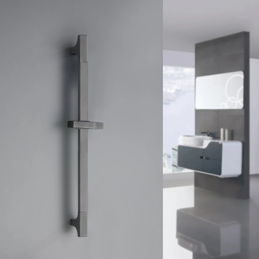 Height Adjustable Shower Bar Wall Mounted Adjustable Shower Bar Set
