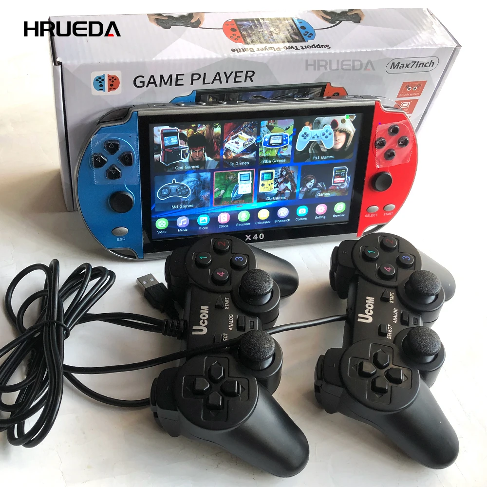 X40携帯ゲーム機7.1インチ内蔵16グラムダブルロッカーポータブル