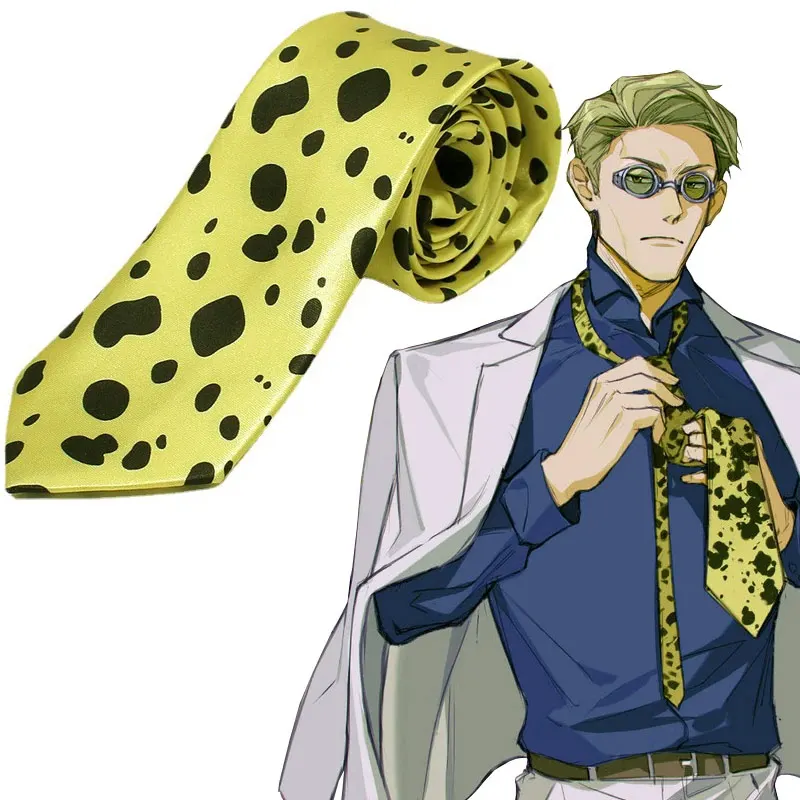 

Anime Jujutsu Kaisen Ties Kento Nanami Cosplay Necktie Unisex Costume Shirt Neck Tie Accessories Prop Cravat Gift