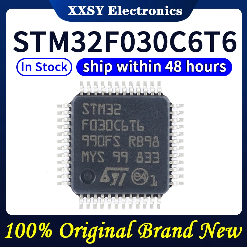 

STM32F030C6T6 LQFP48 F030C6T6 Высокое качество 100% оригинальный новый