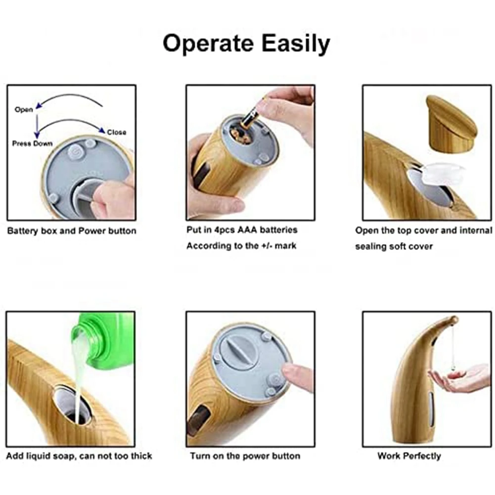 موزع صابون أوتوماتيكي، موزع صابون سائل بدون لمس، م...