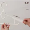 5 Pcs Pack Hangers Plastic Hanger Wide Shoulder Slots Retractable Hangers Lightweight and Durable Space-saving Hangers 1