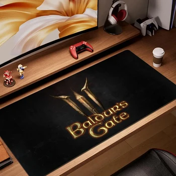 Mousepad Anime Mouse Pad Xxl Baldurs Gate 3 Setup Gaming Accessories PC Gamer Cabinet Games Computer Desk Gadgets Support Laptop 8