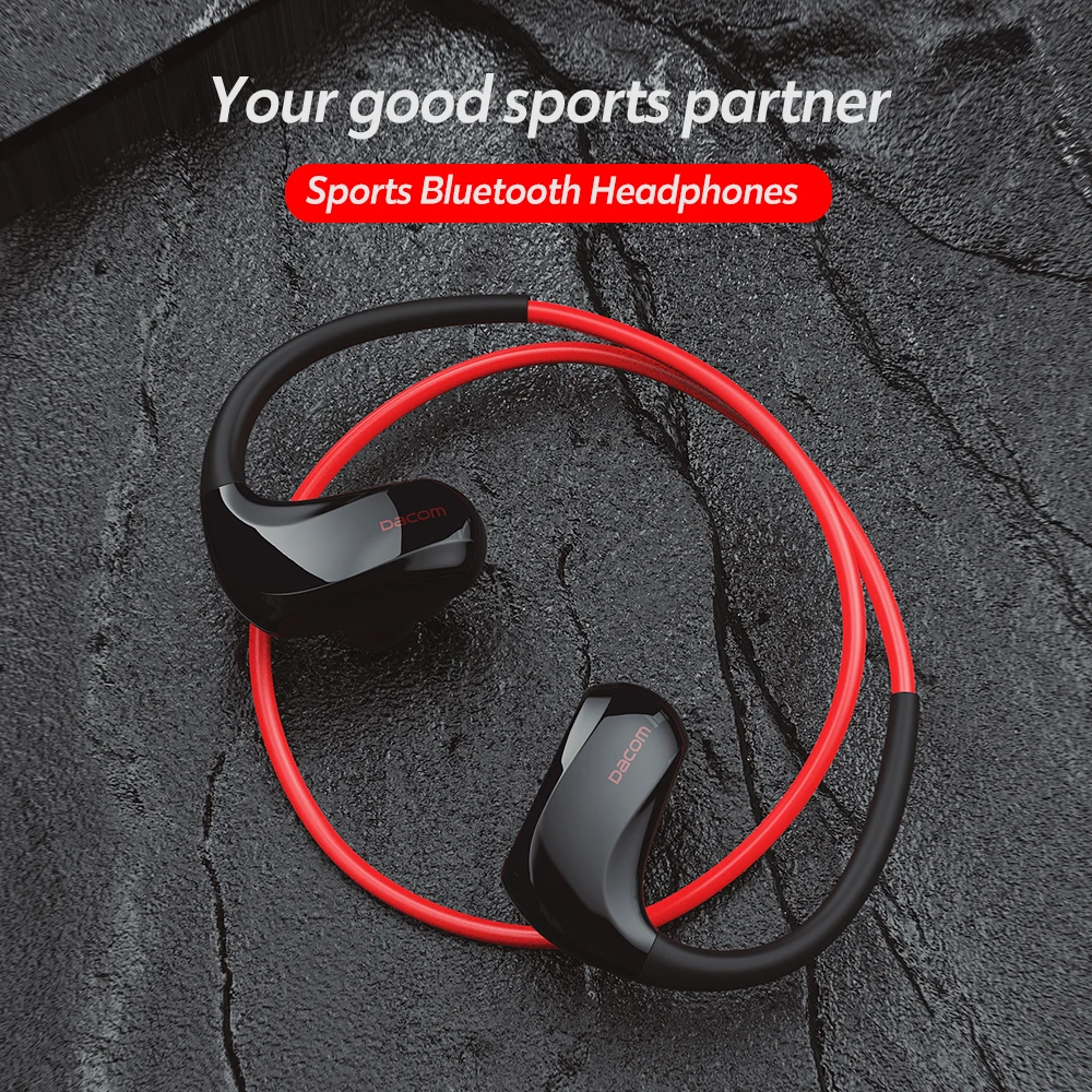 

DACOM Wireless Headphones Sports Bluetooth Earphones IPX7 Waterproof 20H Playtime for Running AAC Wireless Headset