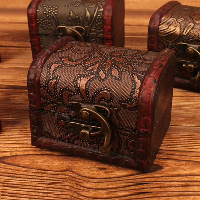 1 retro storage box, personalized candy decoration box, ring jewelry small parts storage box