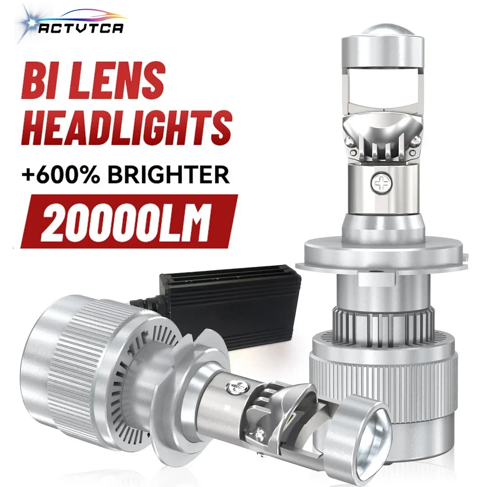 

ACTVTCA H4 H7 Bi LED Projector Lens 20000LM 180W LED Headlights 4300K 6500K Bulbs H8 H9 9005 9006 HB3 HB4 H11 9012 Car Lights